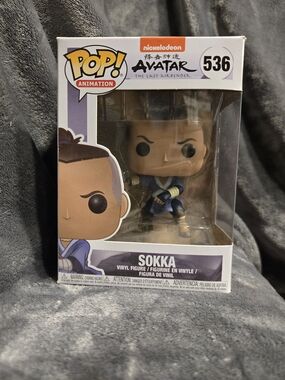 Funko POP! Animation Sokka Vinyl Figure - Purple Outfit, Tan Skin